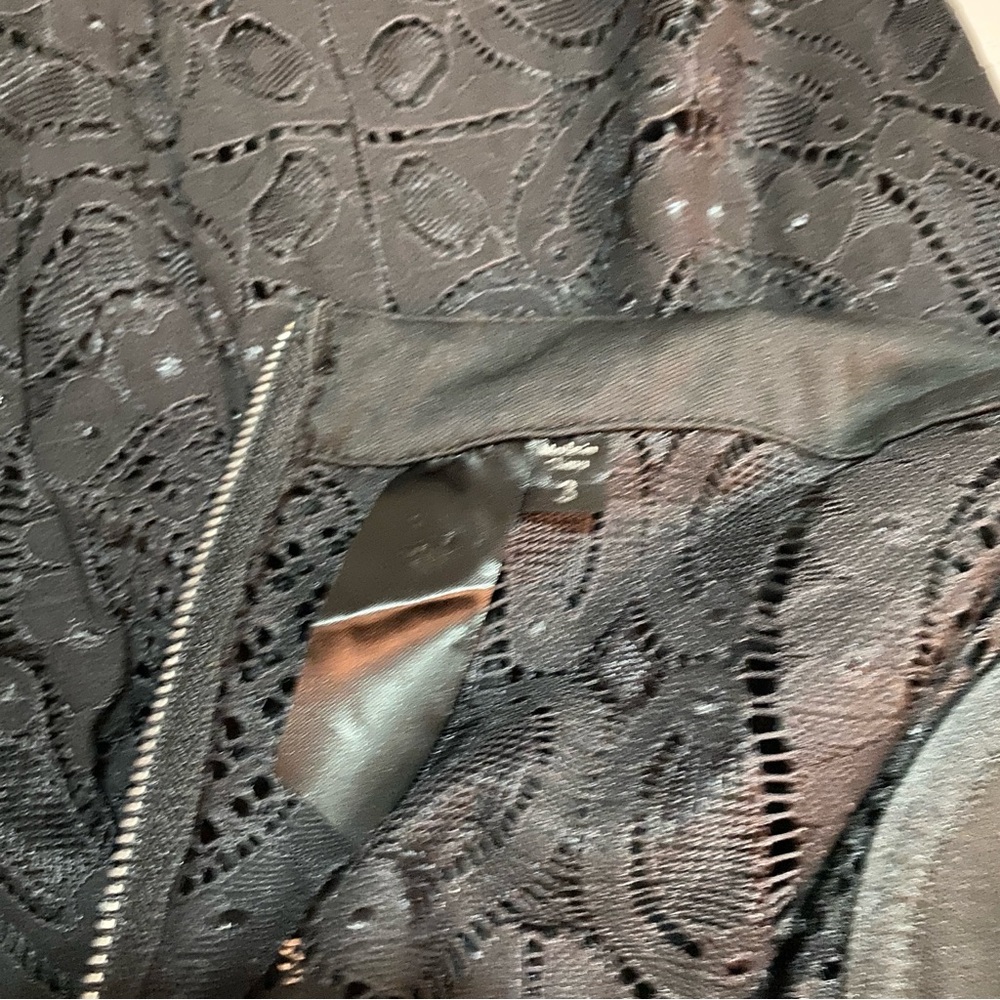 Black Lace Midi Dress, Size Small - Picture 7 of 7